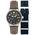 AVI-8 Hawker Hurricane McKellar Men's Grey Dual Time Watch
