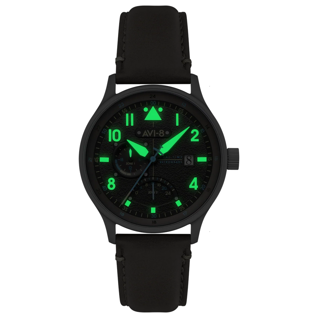 AVI-8 Hawker Hurricane McKellar Men's Grey Dual Time Watch