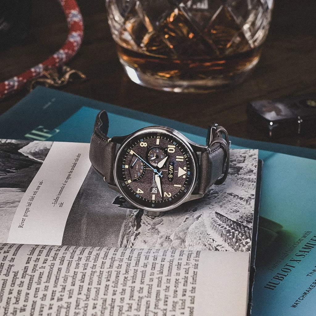 AVI-8 Hawker Hurricane McKellar Men's Grey Dual Time Watch