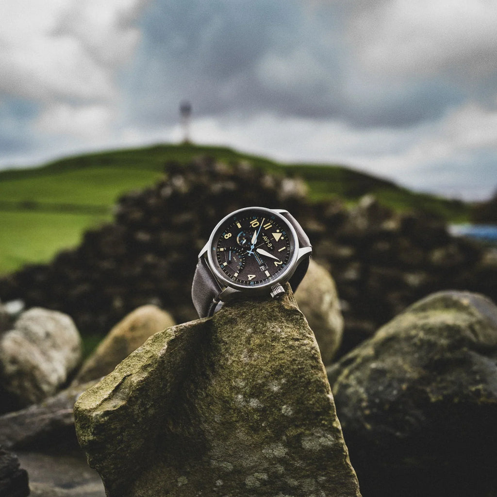 AVI-8 Hawker Hurricane McKellar Men's Grey Dual Time Watch