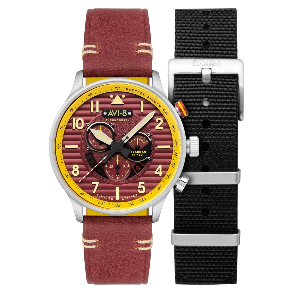 AVI-8 Flyboy Spirit Of Tuskegee Mens Red