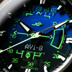 AVI-8 Hawker Harrier HUD Men's Blue Automatic Watch