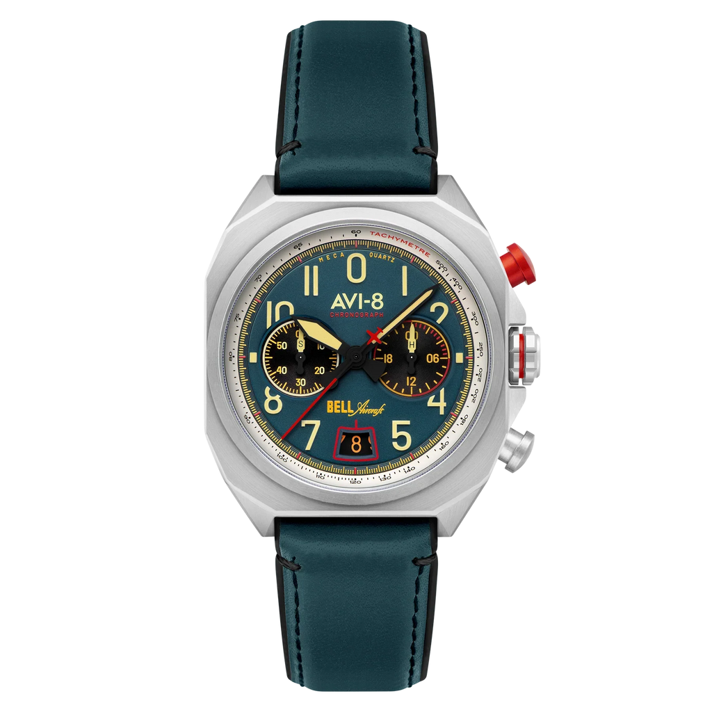 AVI-8 Bell X-1 Machbuster Chronograph Blue Watch