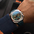 AVI-8 Bell X-1 Machbuster Chronograph Blue Watch