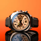AVI-8 Bell X-1 Machbuster Beige Brown Chronograph Watch