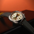 AVI-8 Bell X-1 Machbuster Beige Brown Chronograph Watch