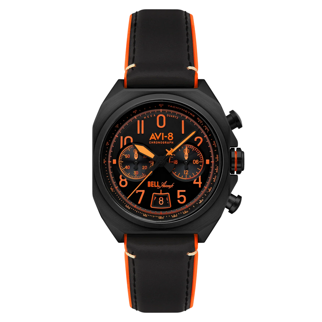 AVI-8 Bell X-1 Machbuster Men's Black Chronograph Watch
