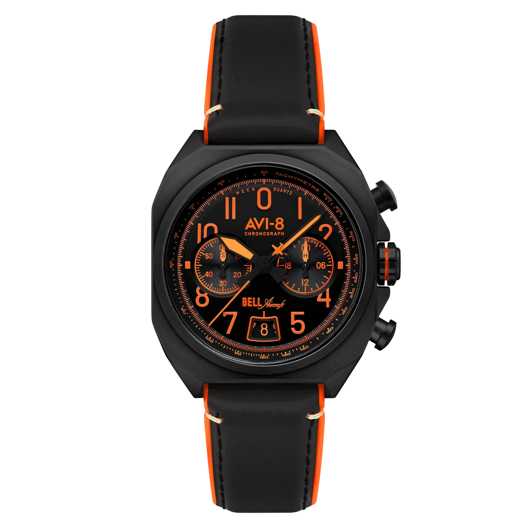 AVI-8 Bell X-1 Machbuster Men's Black Chronograph Watch