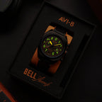 AVI-8 Bell X-1 Machbuster Men's Black Chronograph Watch