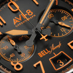 AVI-8 Bell X-1 Machbuster Men's Black Chronograph Watch