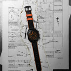 AVI-8 Bell X-1 Machbuster Men's Black Chronograph Watch