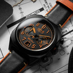 AVI-8 Bell X-1 Machbuster Men's Black Chronograph Watch