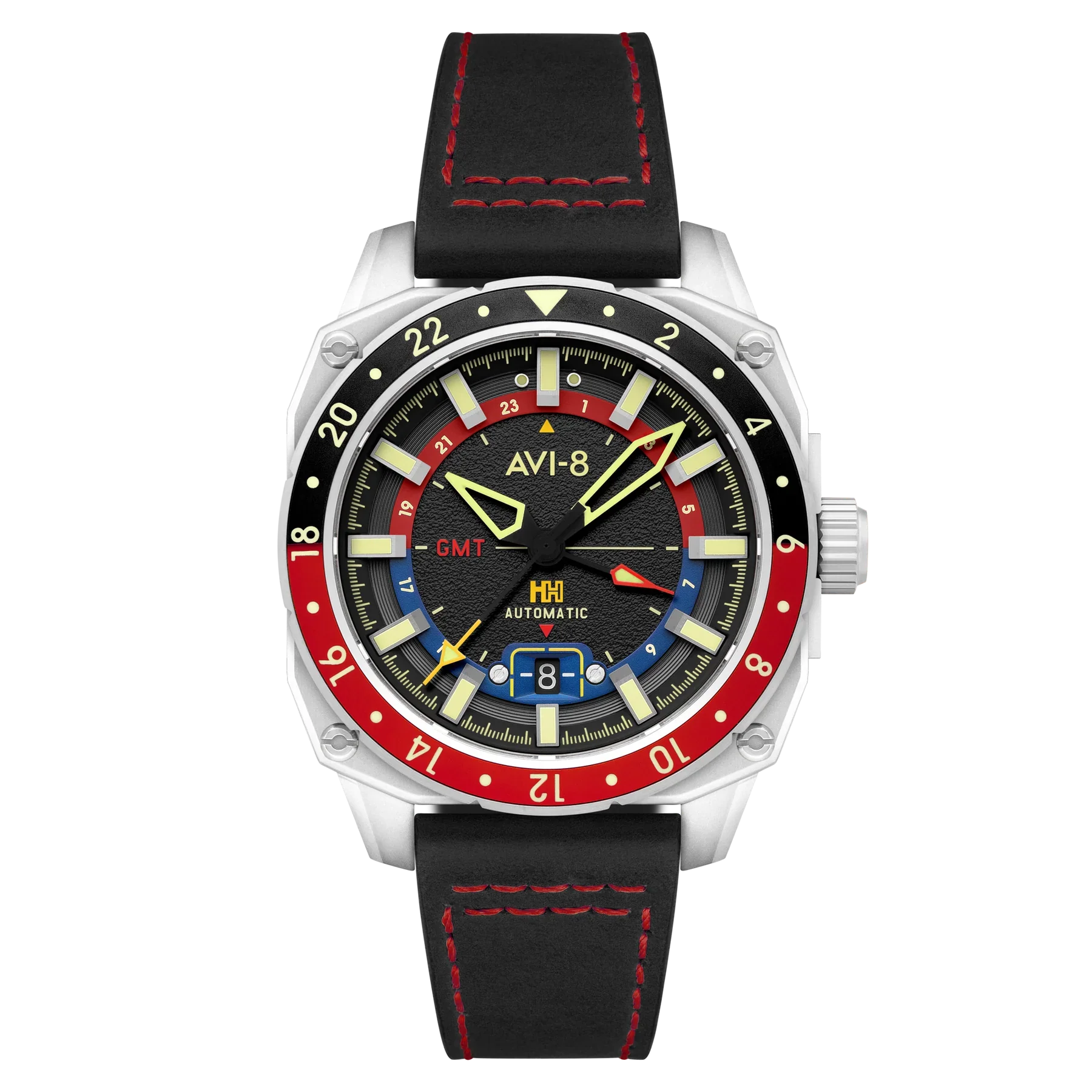 AVI-8 Hawker Hunter Atlas Men's Black GMT Automatic Watch