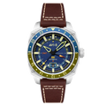 AVI-8 Hawker Hunter Atlas GMT Men's Blue Brown Automatic Watch