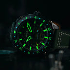AVI-8 Hawker Hunter Atlas GMT Automatic Green Watch