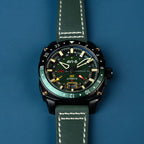 AVI-8 Hawker Hunter Atlas GMT Automatic Green Watch