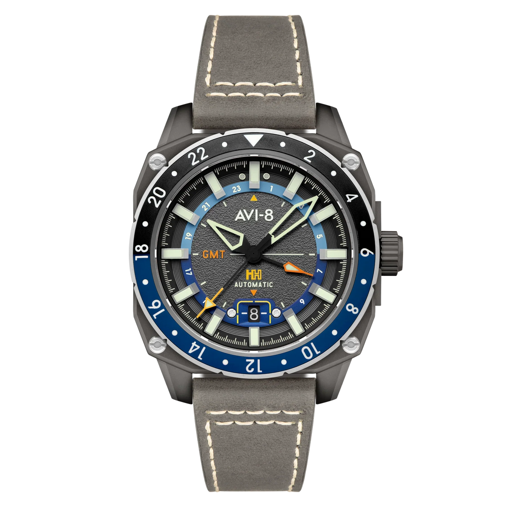 AVI-8 Hawker Hunter Atlas Men's Grey GMT Automatic Watch
