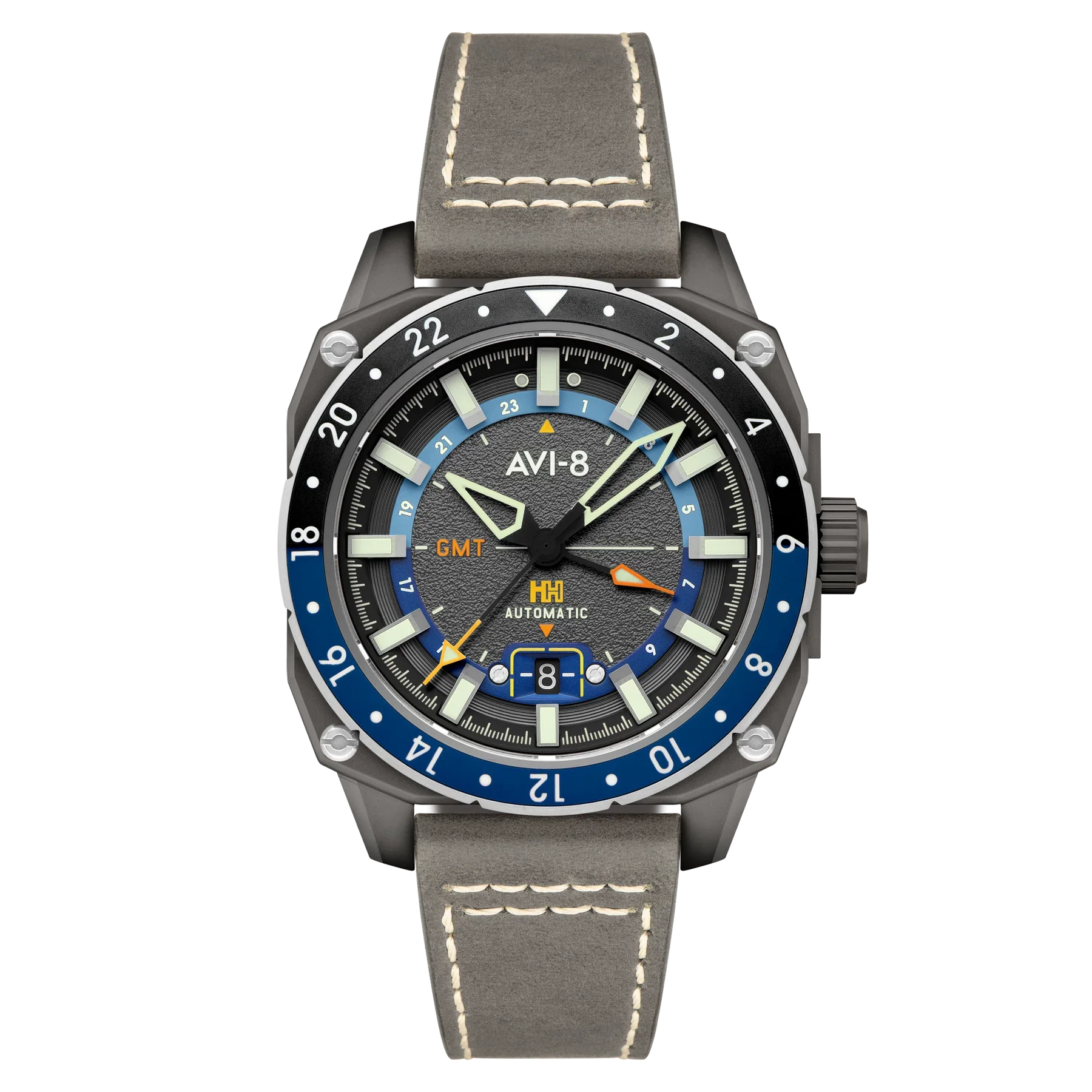 AVI-8 Hawker Hunter Atlas Men's Grey GMT Automatic Watch