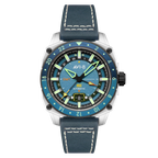 AVI-8 Atlas GMT Automatic Blue Leather Watch