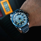 AVI-8 Atlas GMT Automatic Blue Leather Watch