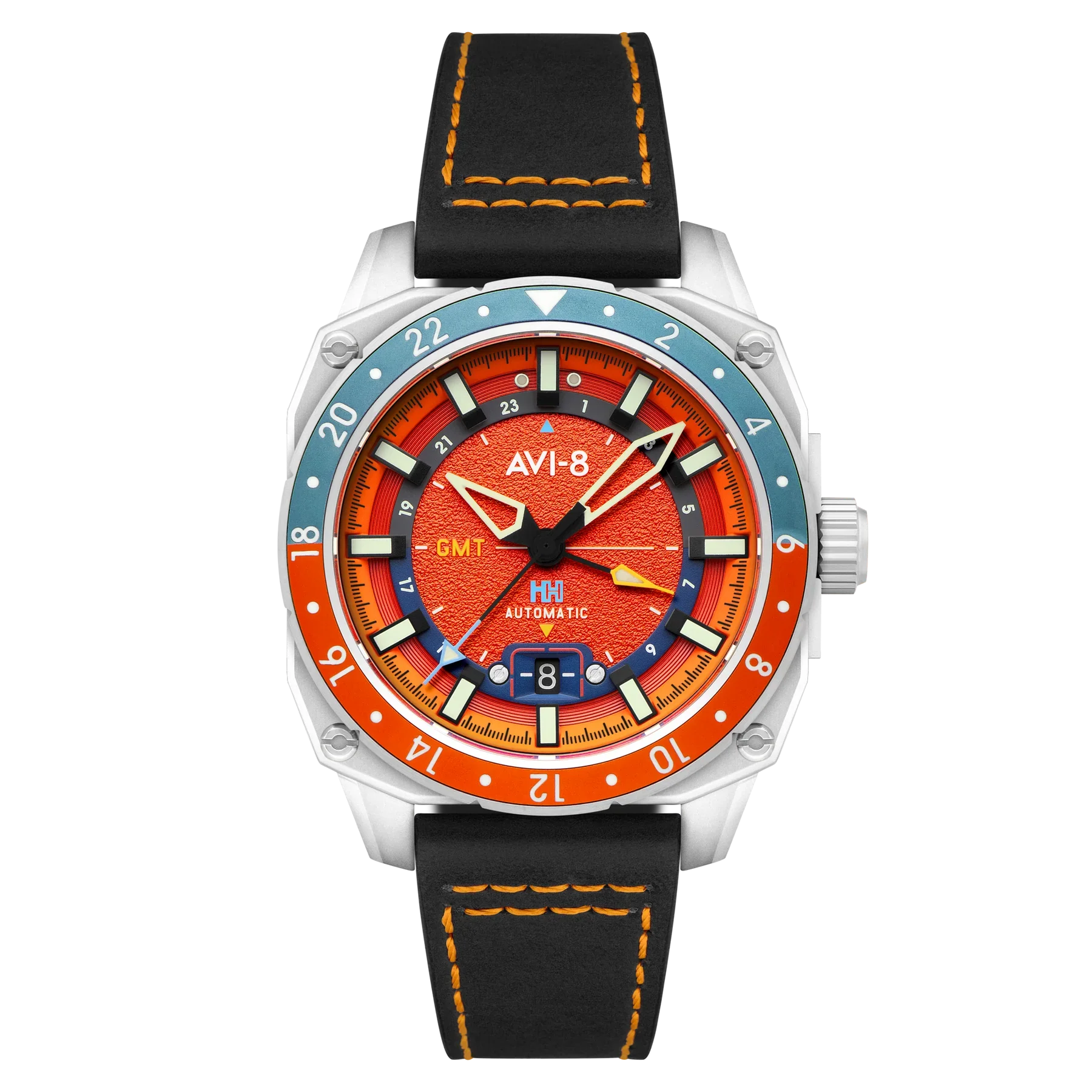 AVI-8 Hawker Hunter Atlas GMT Orange Automatic Watch