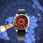 AVI-8 Hawker Hunter Atlas GMT Orange Automatic Watch