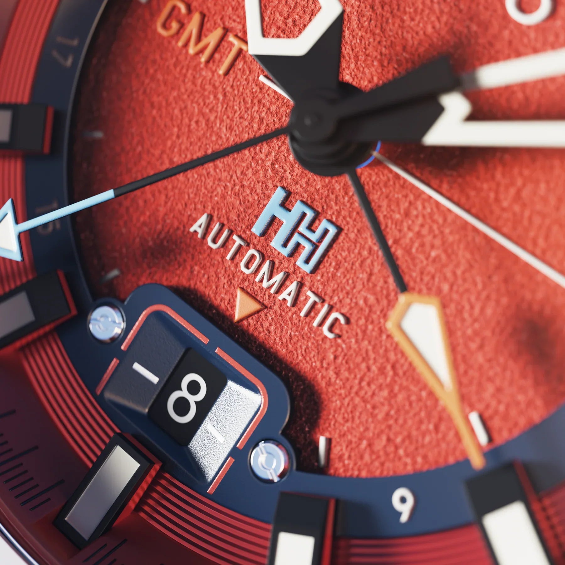 AVI-8 Hawker Hunter Atlas GMT Orange Automatic Watch