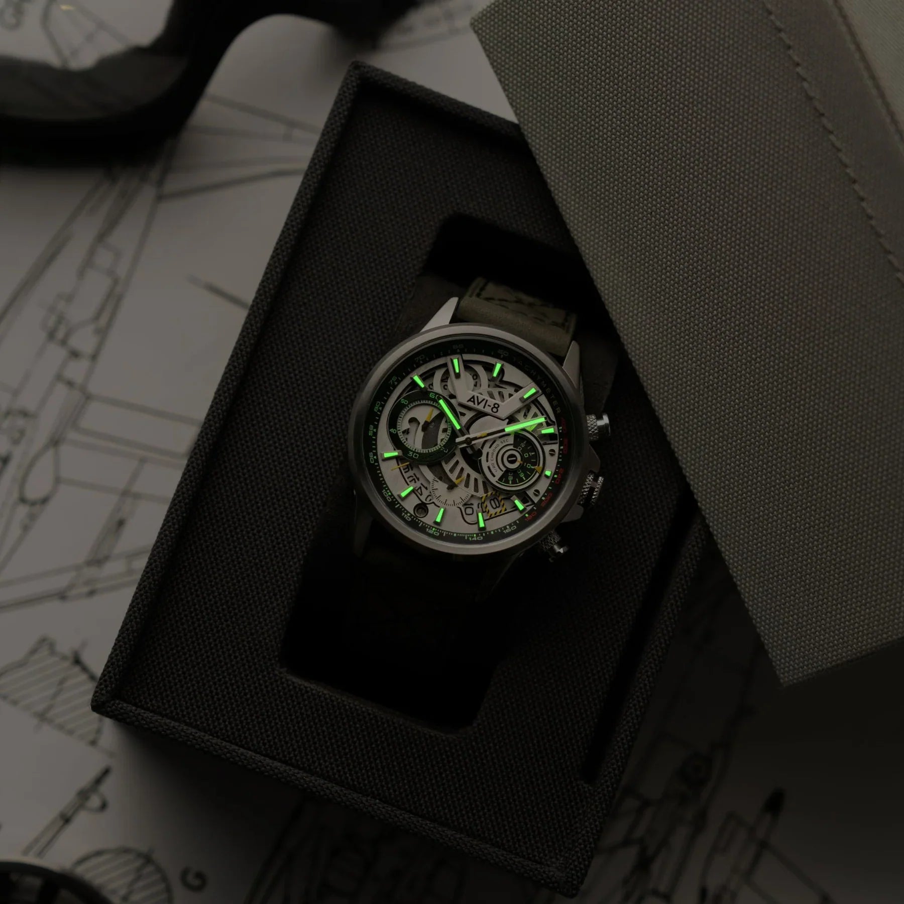 AVI-8 Hawker Harrier Matador Chronograph Grey Watch