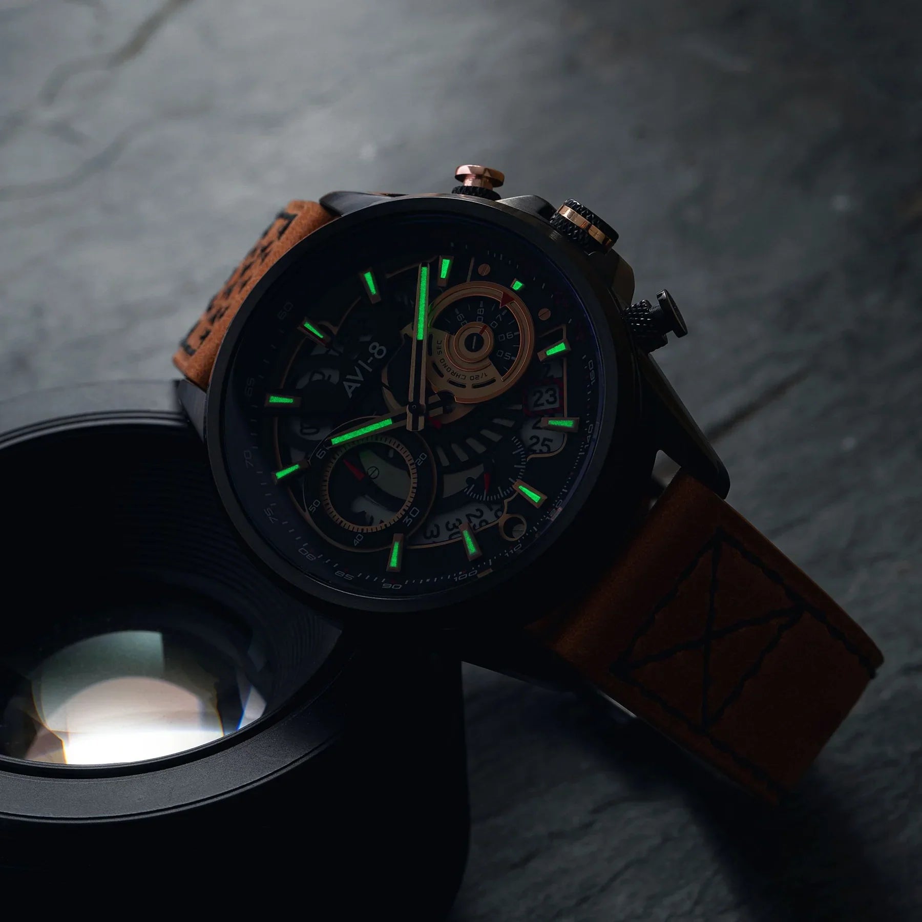 AVI-8 Hawker Harrier Matador Men's Black Chronograph Watch
