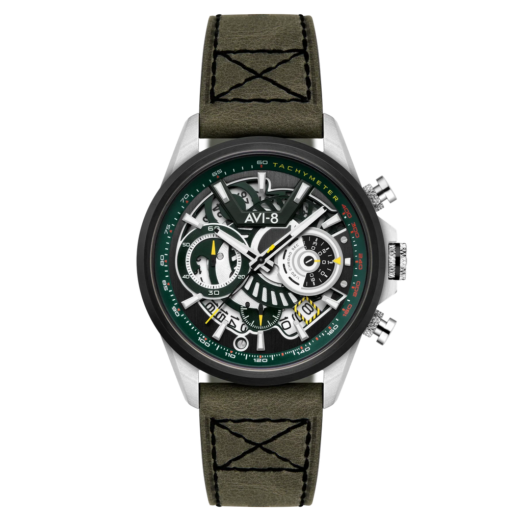 AVI-8 Hawker Harrier Matador Chronograph Green Watch