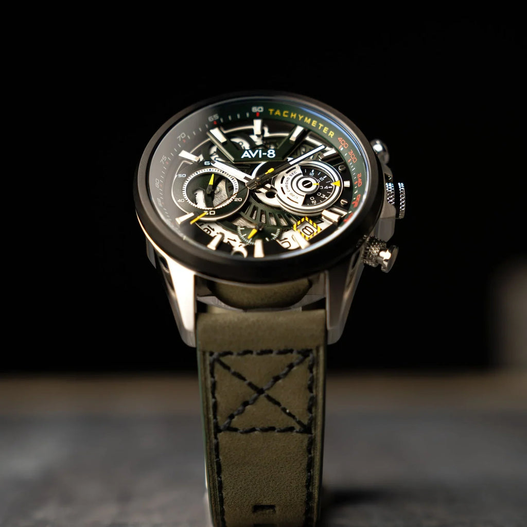 AVI-8 Hawker Harrier Matador Chronograph Green Watch