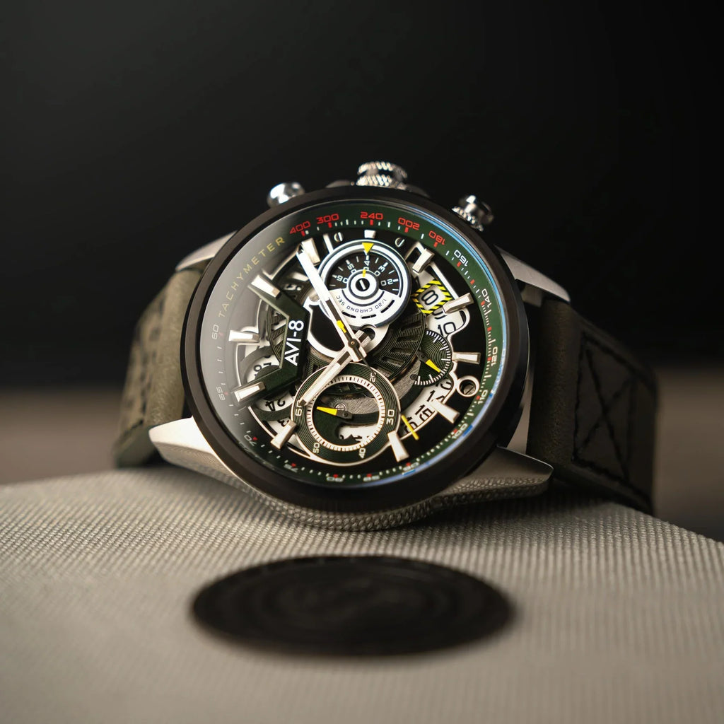 AVI-8 Hawker Harrier Matador Chronograph Green Watch