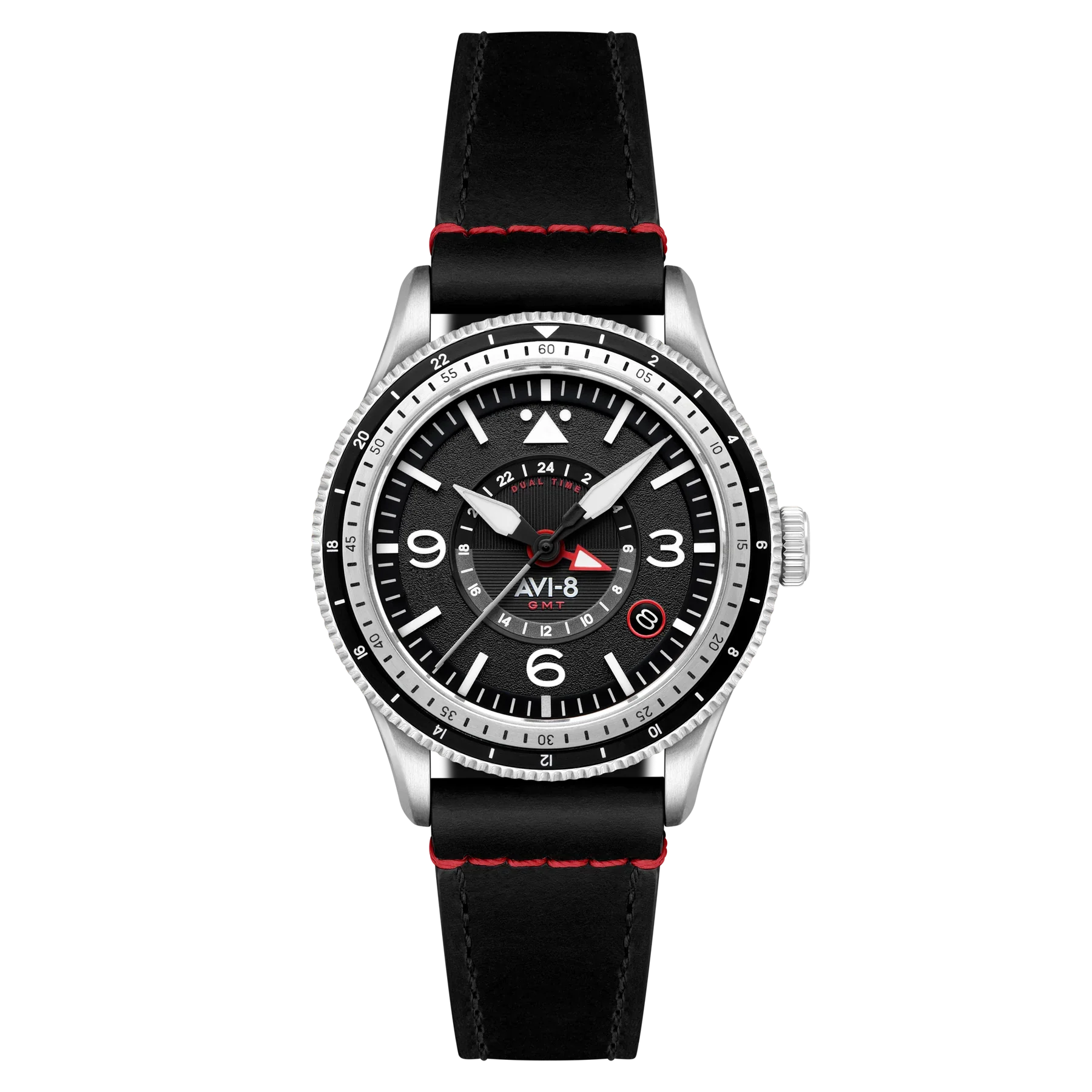 AVI-8 Flyboy Airmaster GMT Men's Black Automatic Watch