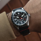 AVI-8 Flyboy Airmaster GMT Men's Black Automatic Watch