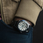 AVI-8 Flyboy Airmaster GMT Men's Black White Automatic Watch