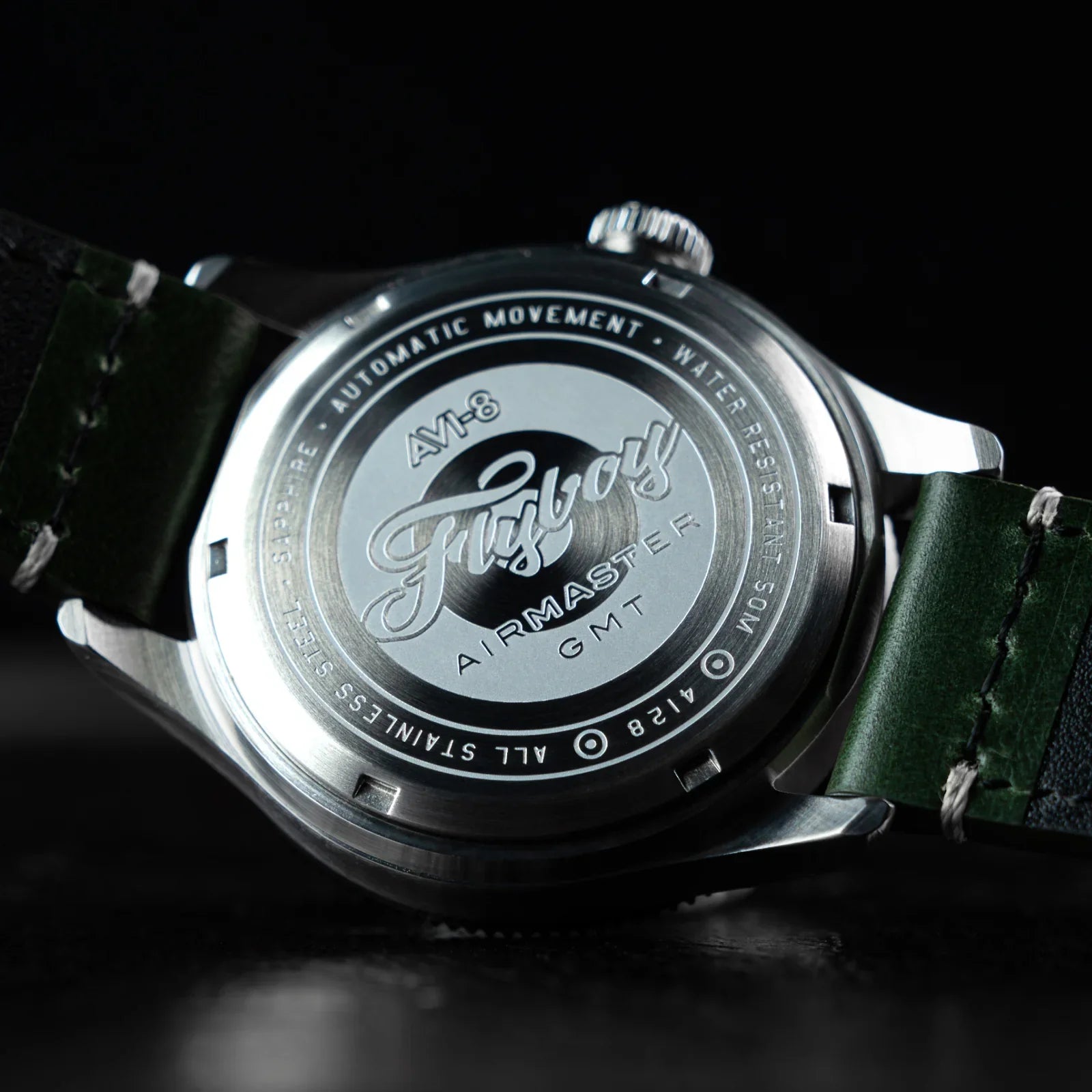 AVI-8 Flyboy Airmaster Green GMT Automatic Watch