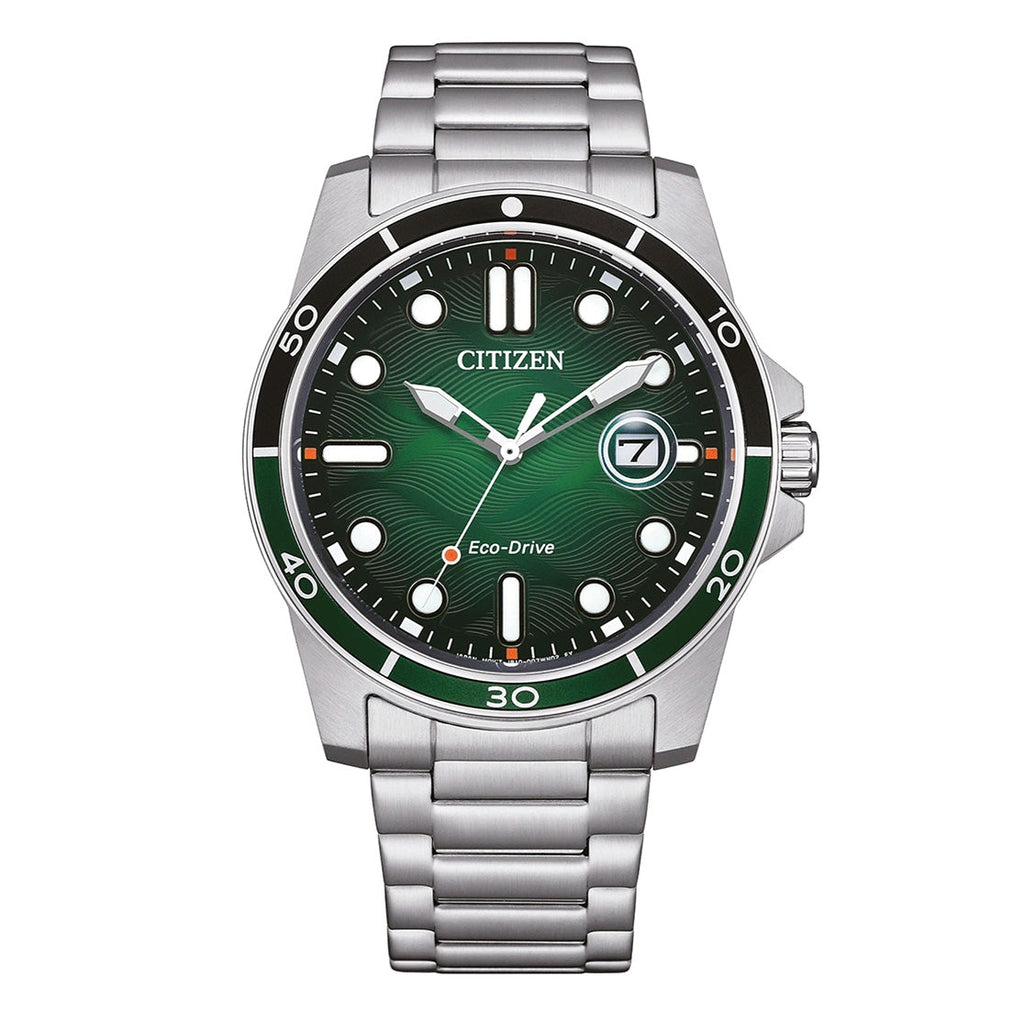 Citizen Men's 41.5mm Eco-Drive Watch Green Dial