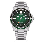 Citizen Men's 41.5mm Eco-Drive Watch Green Dial