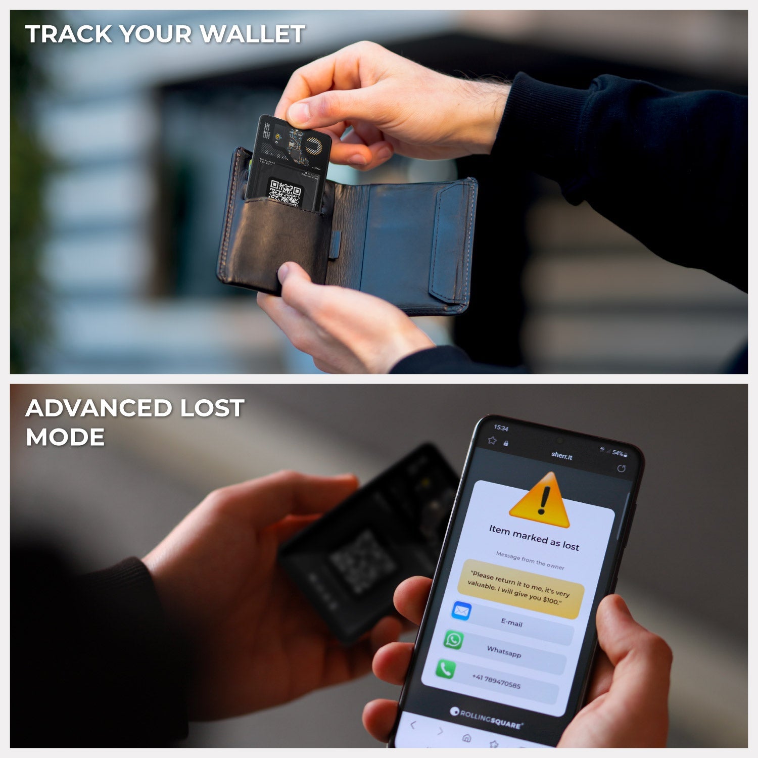 AirCard™ - Card-sized wallet tracker