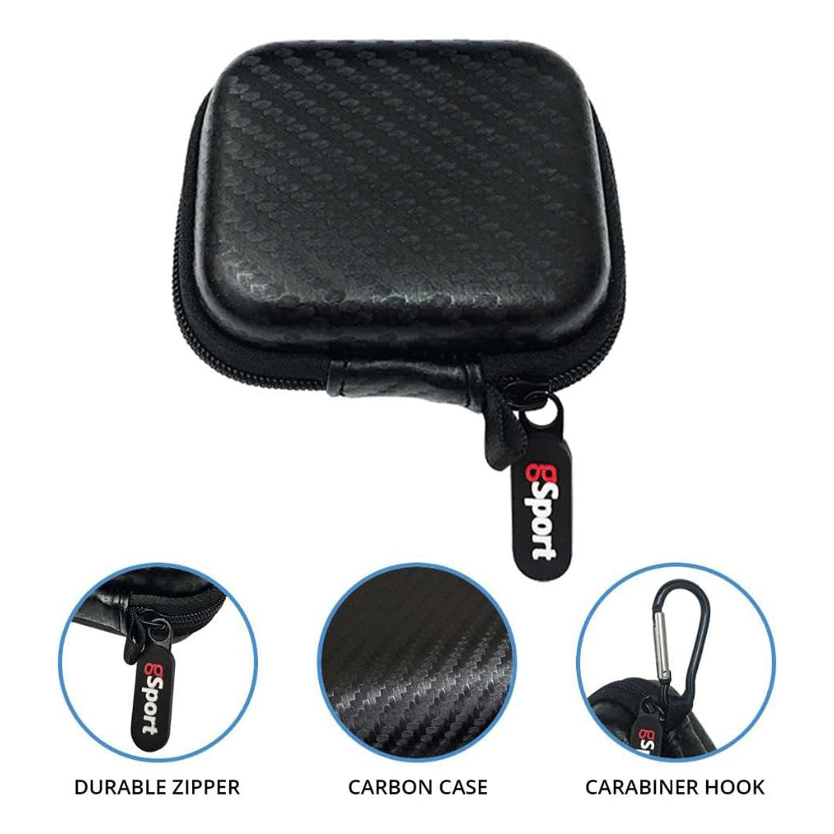 Sony WF-1000XM5 Wireless Noise Cancelling In-Ear Headphone Bundle with gSport Hardshell Case (Black)