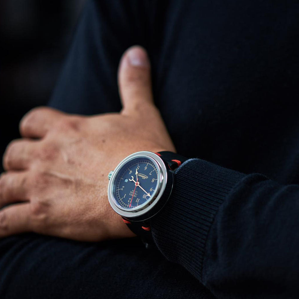 Allemano Day A 1919 Men's Black Polished Watch