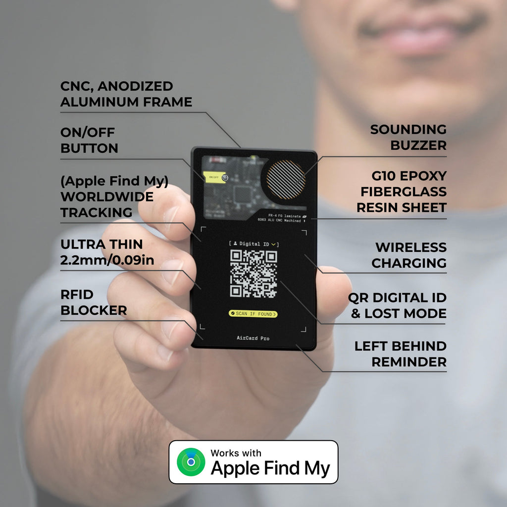 AirCard™ Pro - Android & Apple Bluetooth tracker