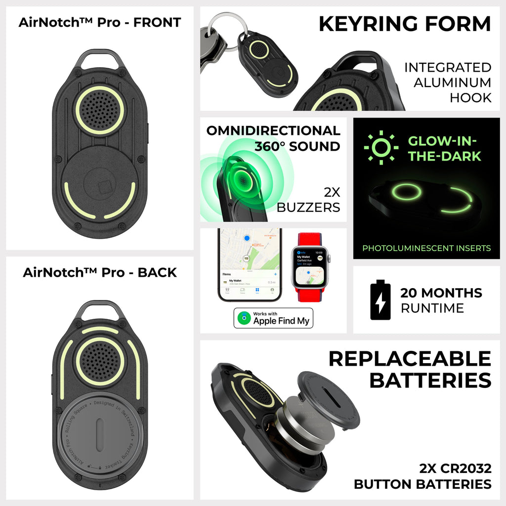 AirNotch™ Pro - Android & Apple Bluetooth tracker