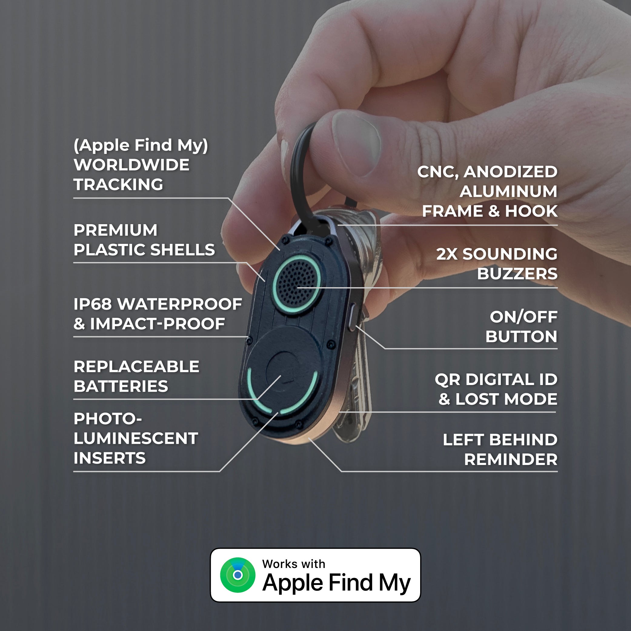 AirNotch™ Pro - Android & Apple Bluetooth tracker