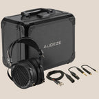 Audeze LCD-2 Classic Over Ear Headphones with Carrying Case (Black, Leather-Free)