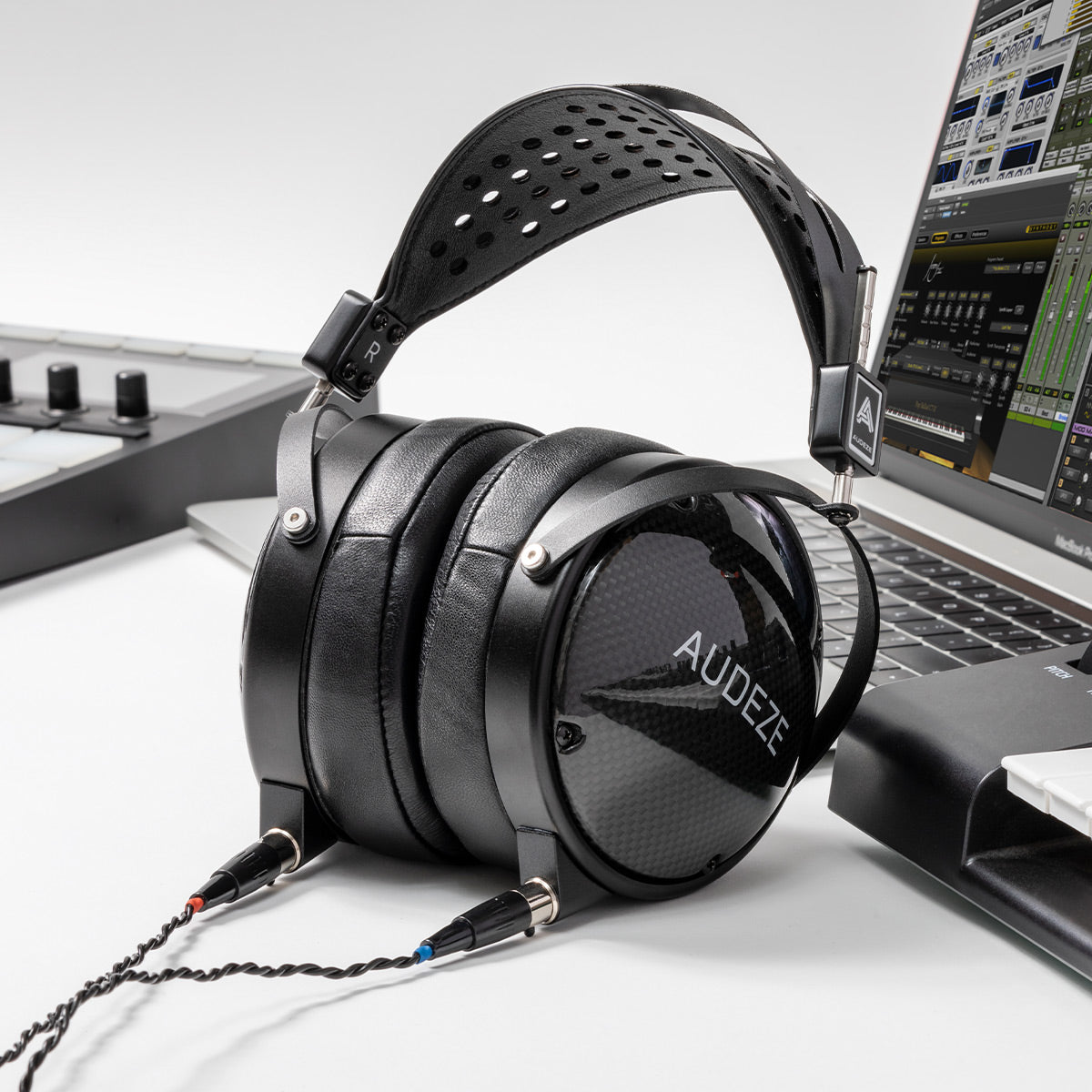 Audeze LCD-XC Closed-Back Over Ear Headphones (Carbon, Leather-Free)
