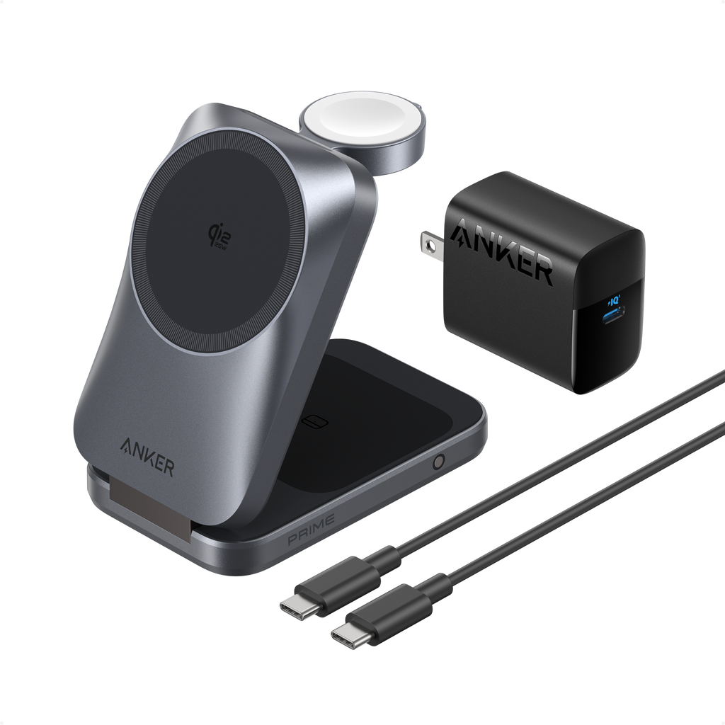 Anker Prime Wireless Charging Station (3-in-1, MagGo, AirCool, Foldable)