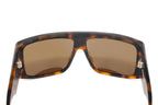Balenciaga Unisex Sunglasses Oversized Rectangle Havana