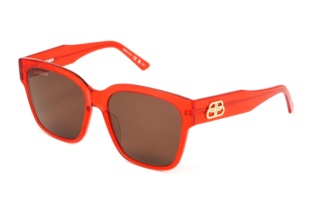 Balenciaga Women's Sunglasses Oversized Square Red