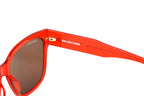 Balenciaga Women's Sunglasses Oversized Square Red